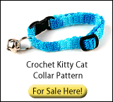 Crochet Kitty Cat Collar Pattern For Sale Here