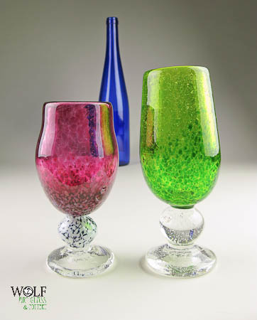 These goblets look perfect together for a wedding goblet set