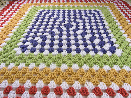 Crochet Granny Square Afghan